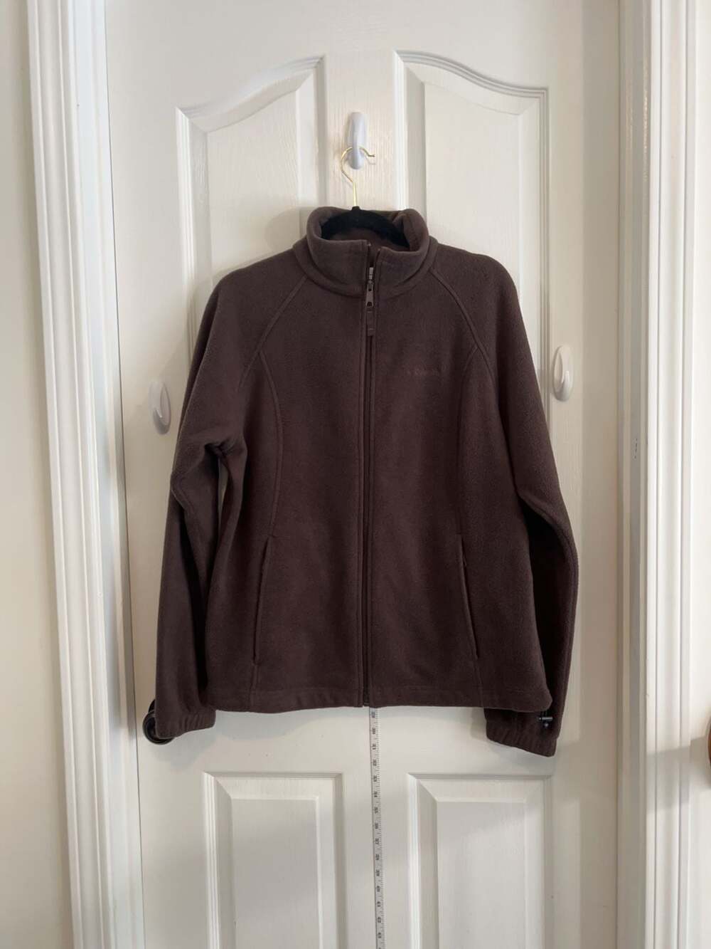 Columbia Full Zip Fleece Jacket Brown Size XL